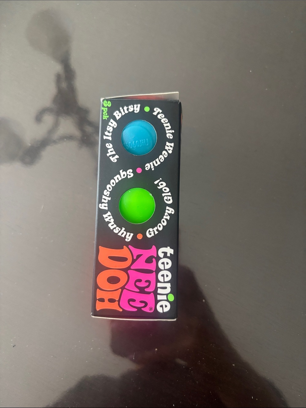 3-Pack NEE DOH Sensory Squeeze Balls - Blue, Green, Purple - Picture 2 of 4